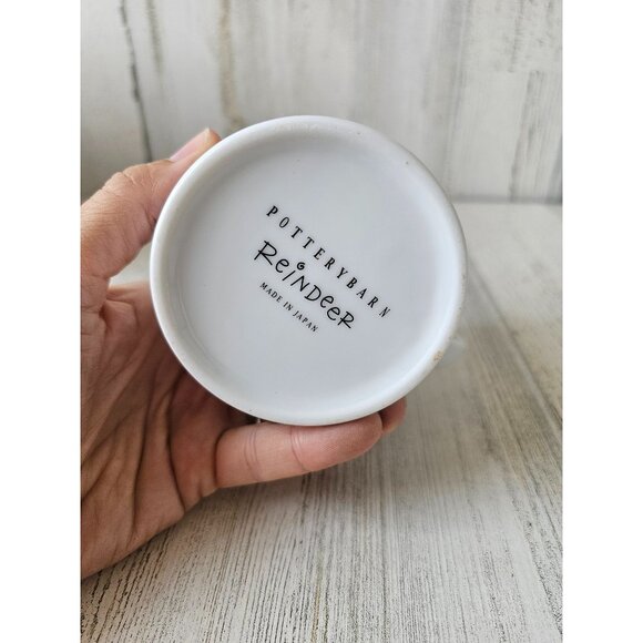 Pottery Barn dancer reindeer mug cup Xmas coffee tea - Picture 5 of 5